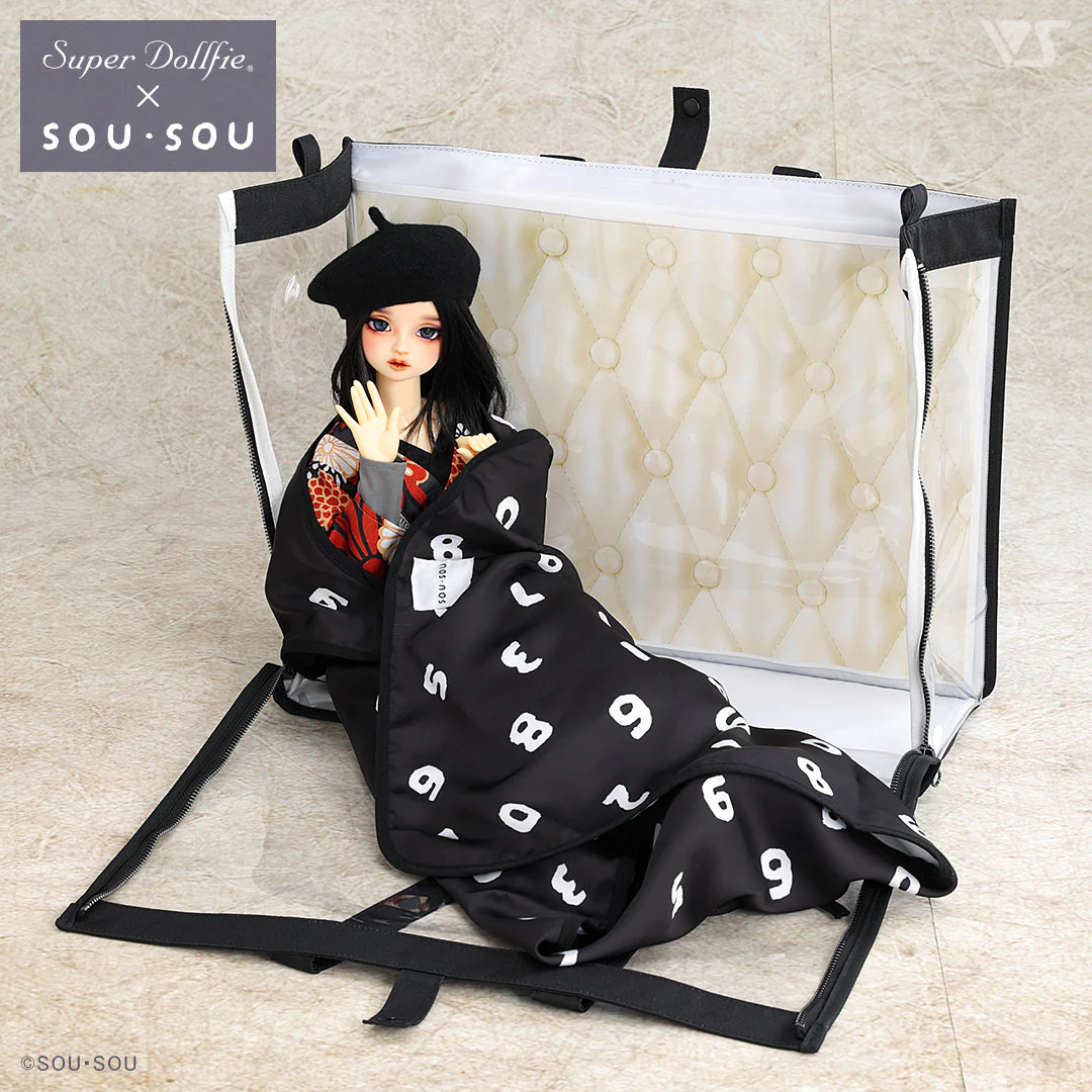 Uchinoko-Kawaii Dollfie Tote Bag (Black) - Image 7