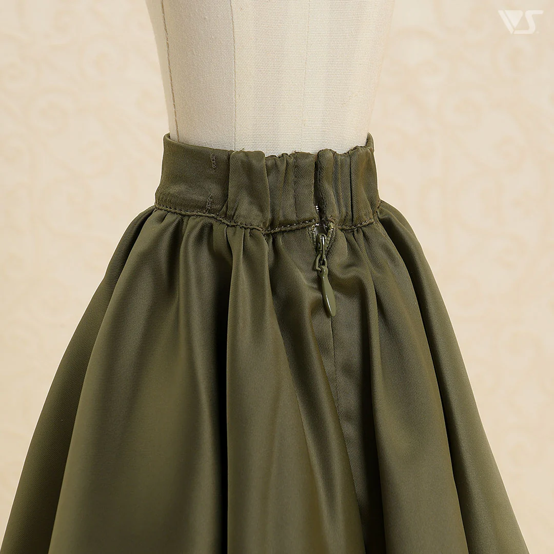 Classical Flare Skirt (Moss Green) - Image 6