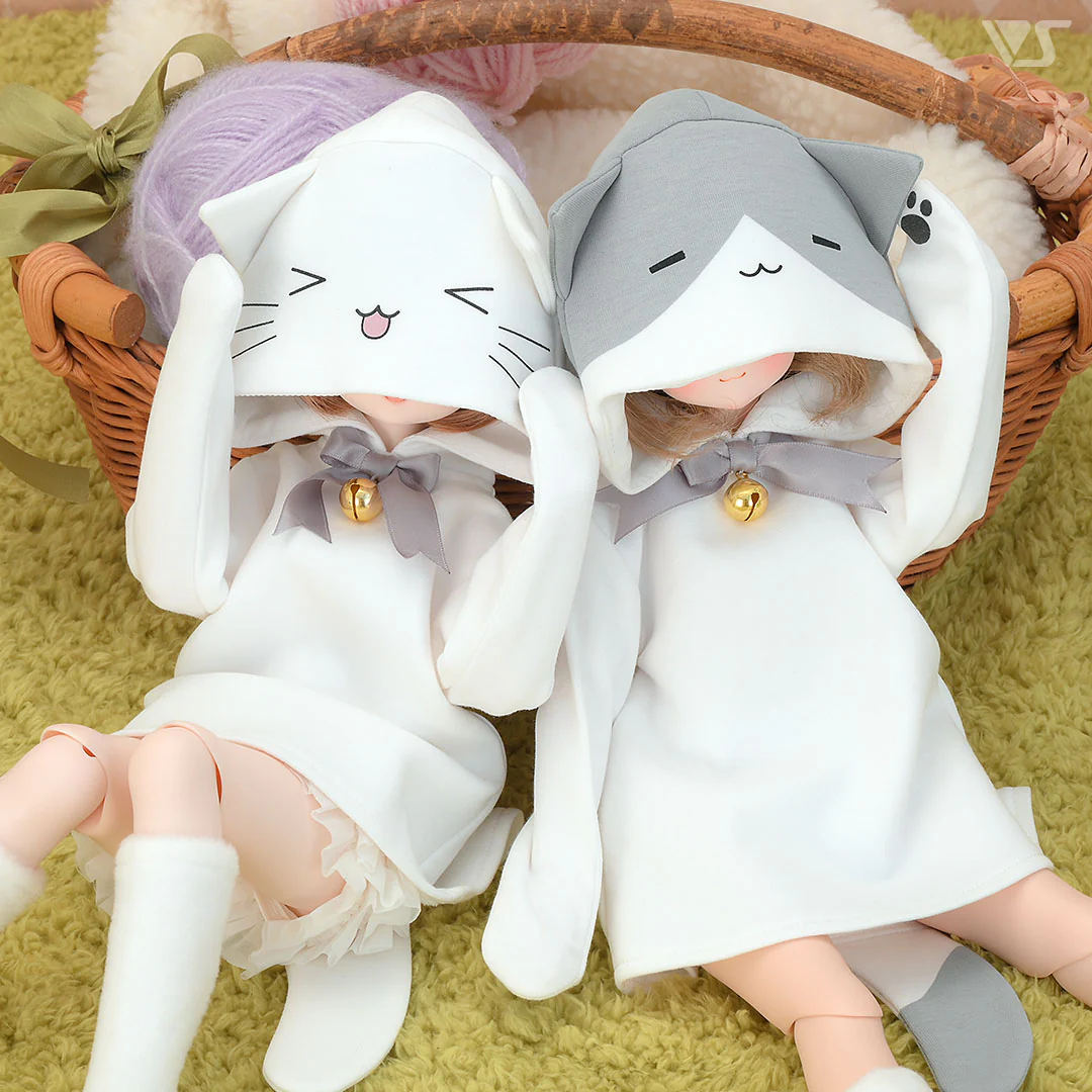 Happy White Cat Hoodie / Mini - Image 6