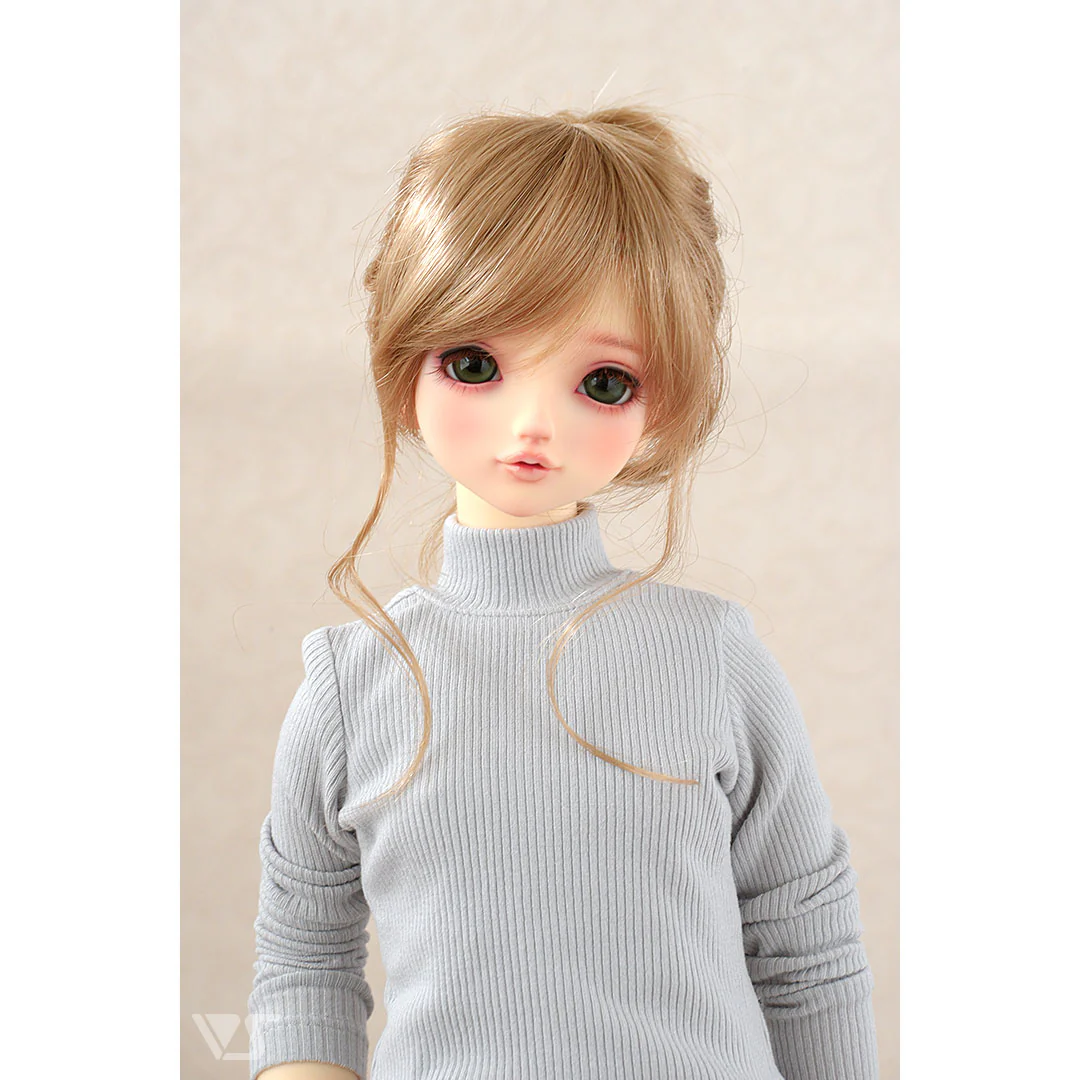 Ribbed High Neck Knit (Gray) - Image 3