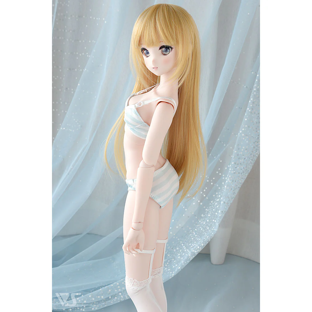 SS~M Bust Bra & Panties Set (Blue Border) - Image 3