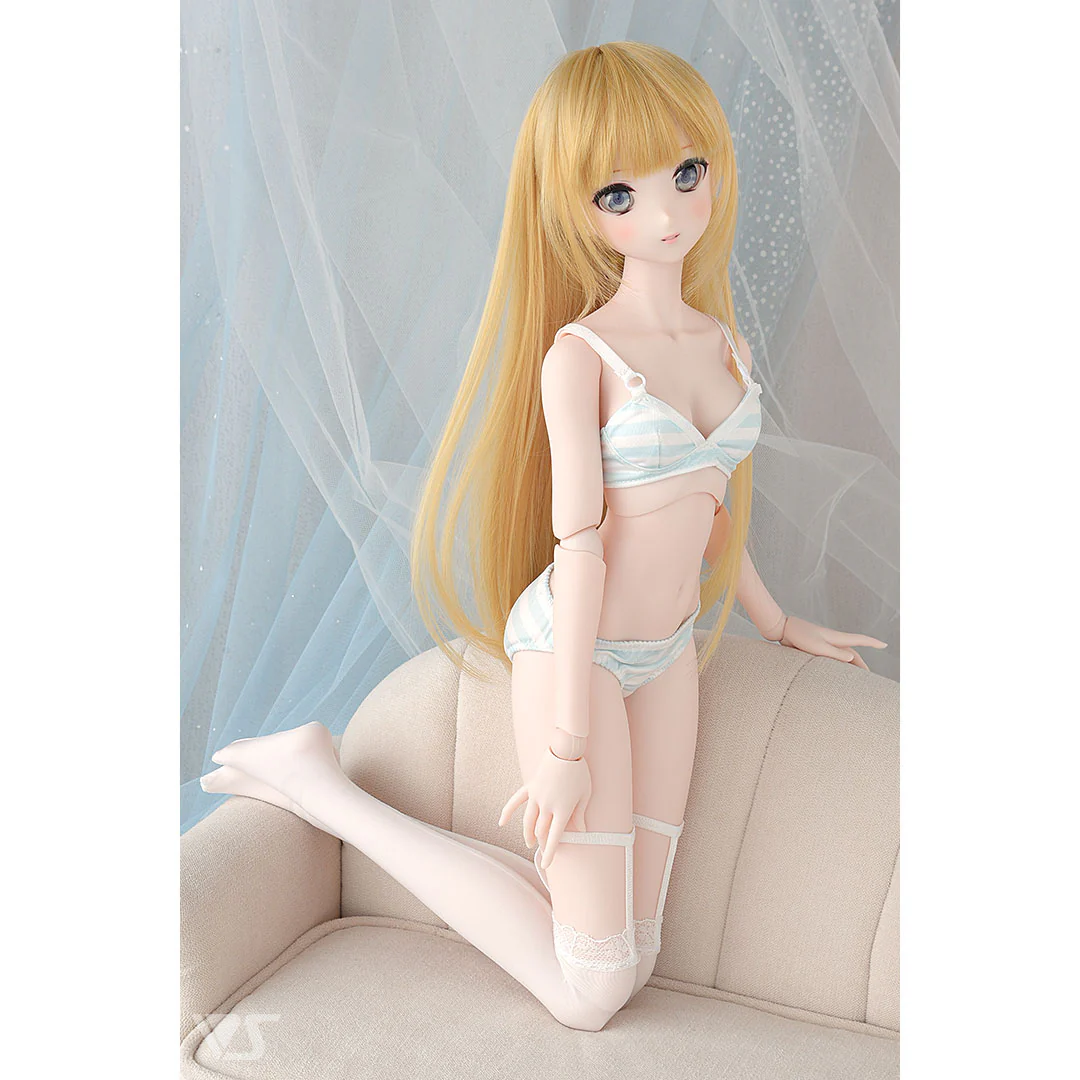 SS~M Bust Bra & Panties Set (Blue Border) - Image 4