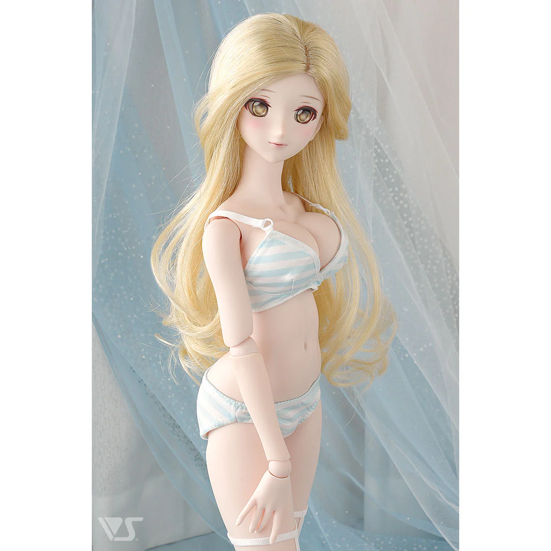 L Bust / DDdy Bra & Panties Set (Blue Border) - Image 3