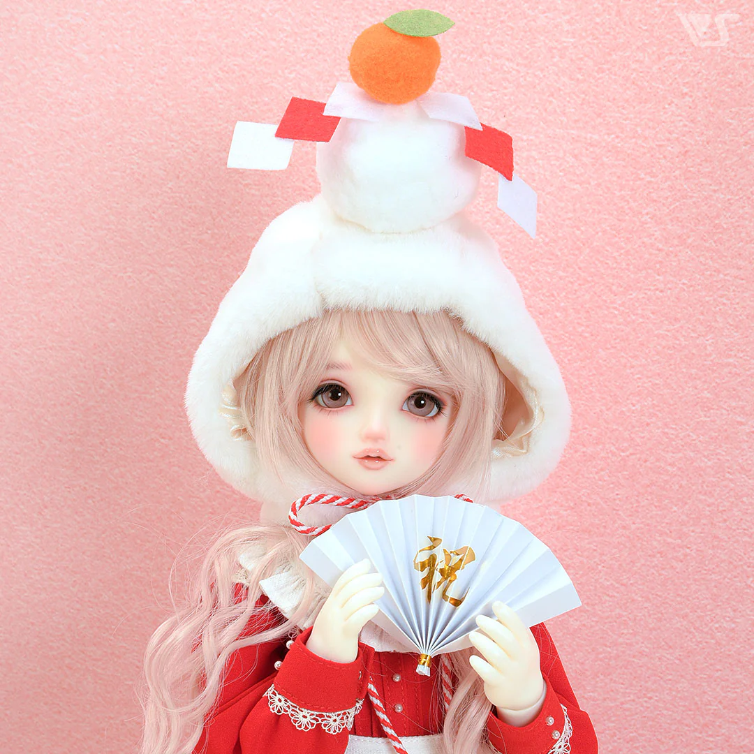 Kagami Mochi Cap & Folding Fan Set - Image 2