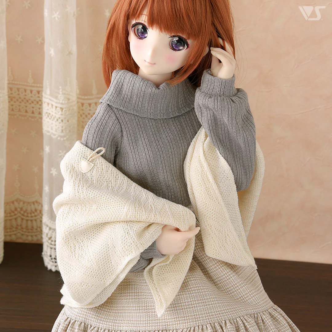 Cotton Knit Shawl (Ivory) - Image 4