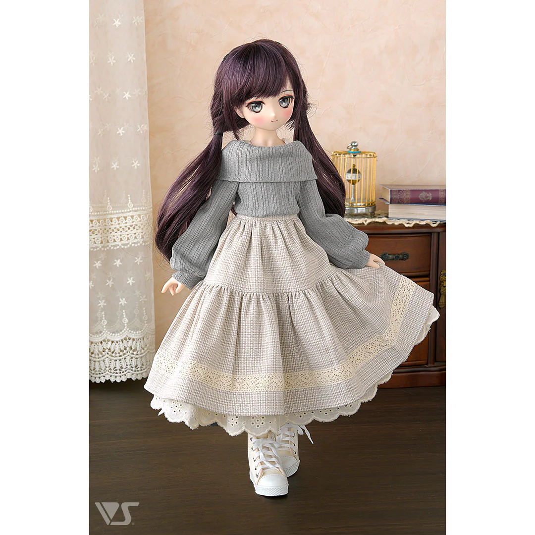 Long Skirt / Mini (Ivory Plaid) - Image 3