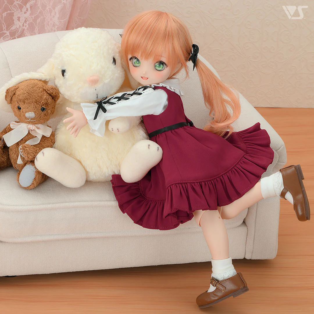Jumper Dress Set / Chimikko (Bordeaux) - Image 4