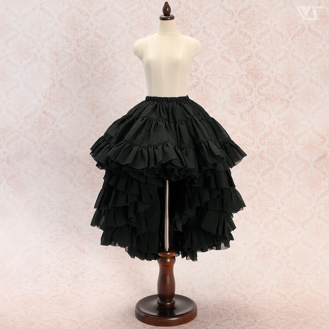 Princess Pompon Skirt / Mini (Black)