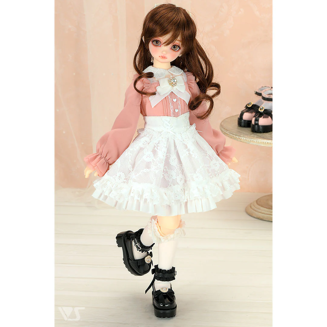 Dolly Parfait Coord Set / Mini (White x Pink) - Image 2