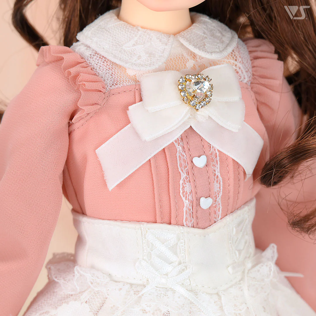 Dolly Parfait Coord Set / Mini (White x Pink) - Image 3