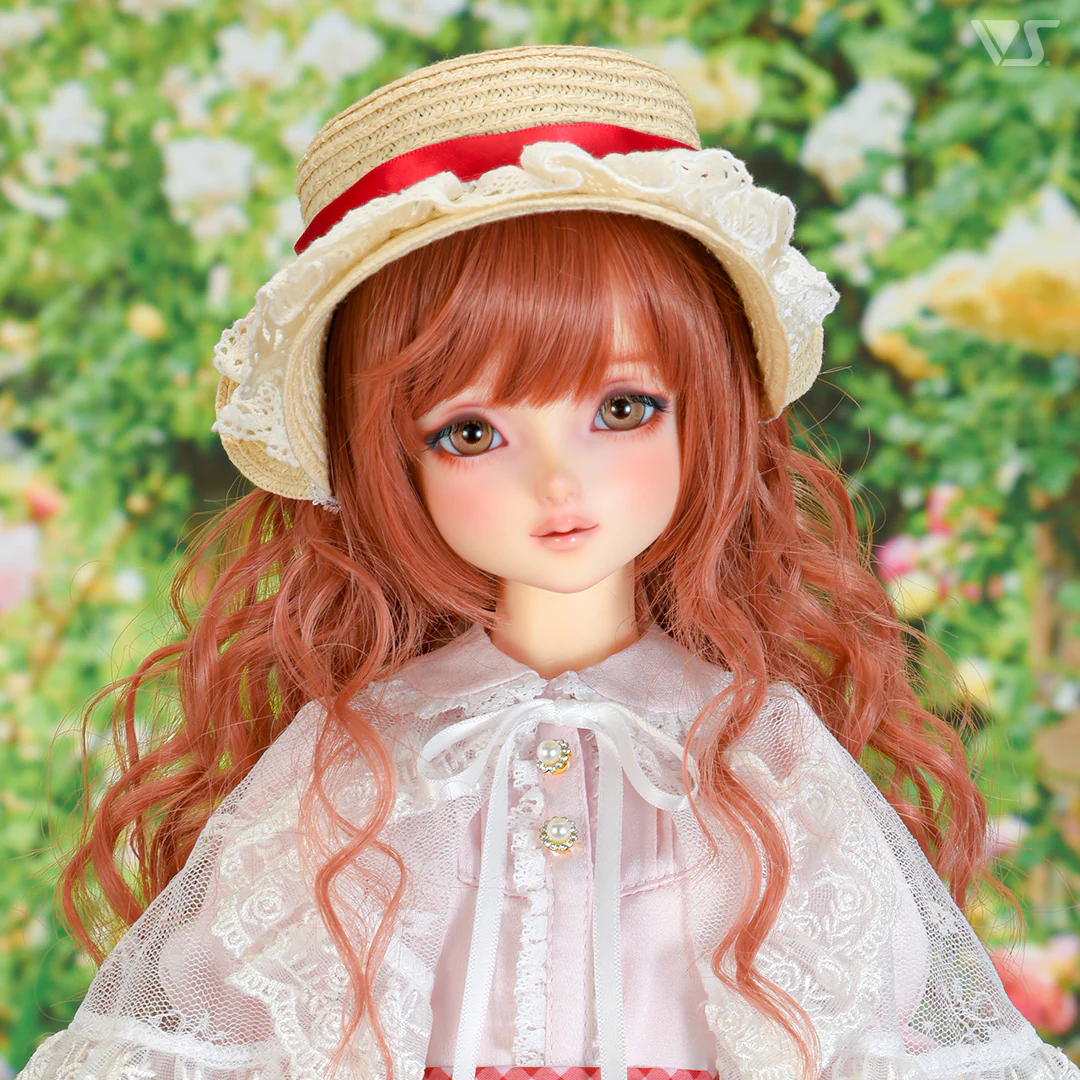 Bergere Hat (Beige / Red Ribbon) - Image 3