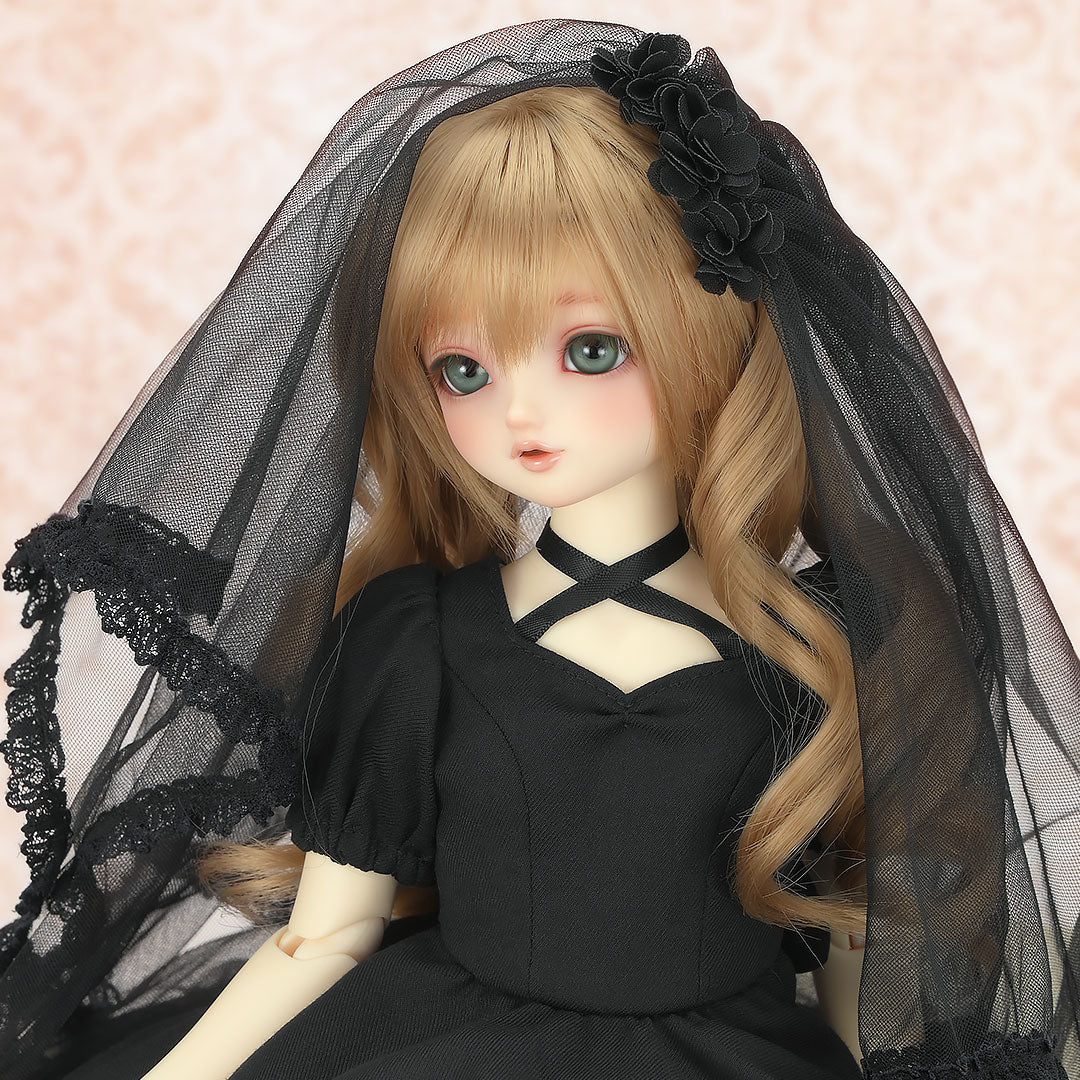 Dress Up Veil (Black / Tulle) - Image 4