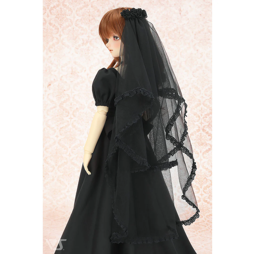 Dress Up Veil (Black / Tulle) - Image 6