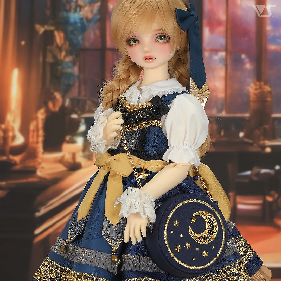 Etoile Pinafore Dress Set / Mini (Navy) - Image 4