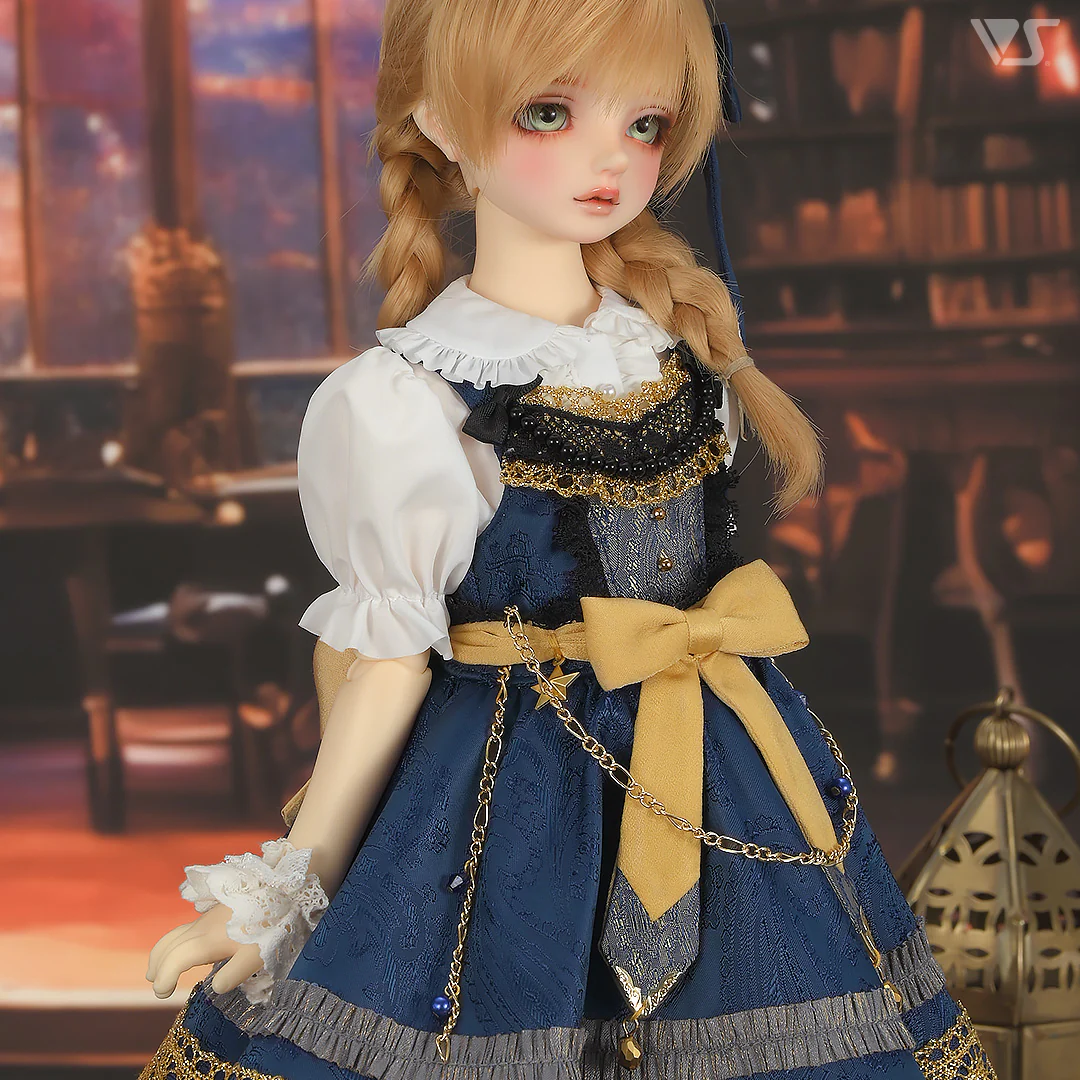 Etoile Pinafore Dress Set / Mini (Navy) - Image 5