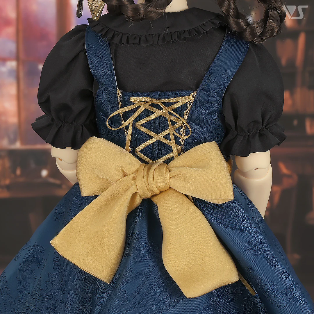 Etoile Pinafore Dress Set (Navy) - Image 5