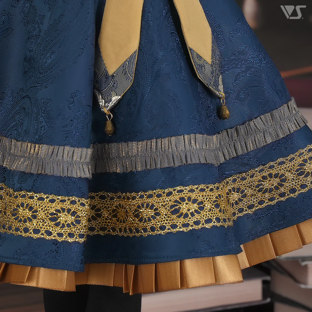 Etoile Pinafore Dress Set (Navy) - Image 6
