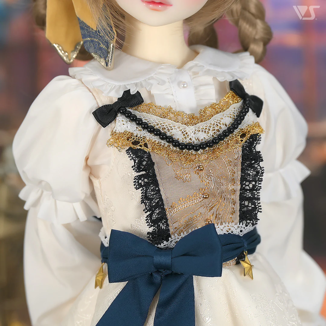 Etoile Pinafore Dress Set (White) - Image 4