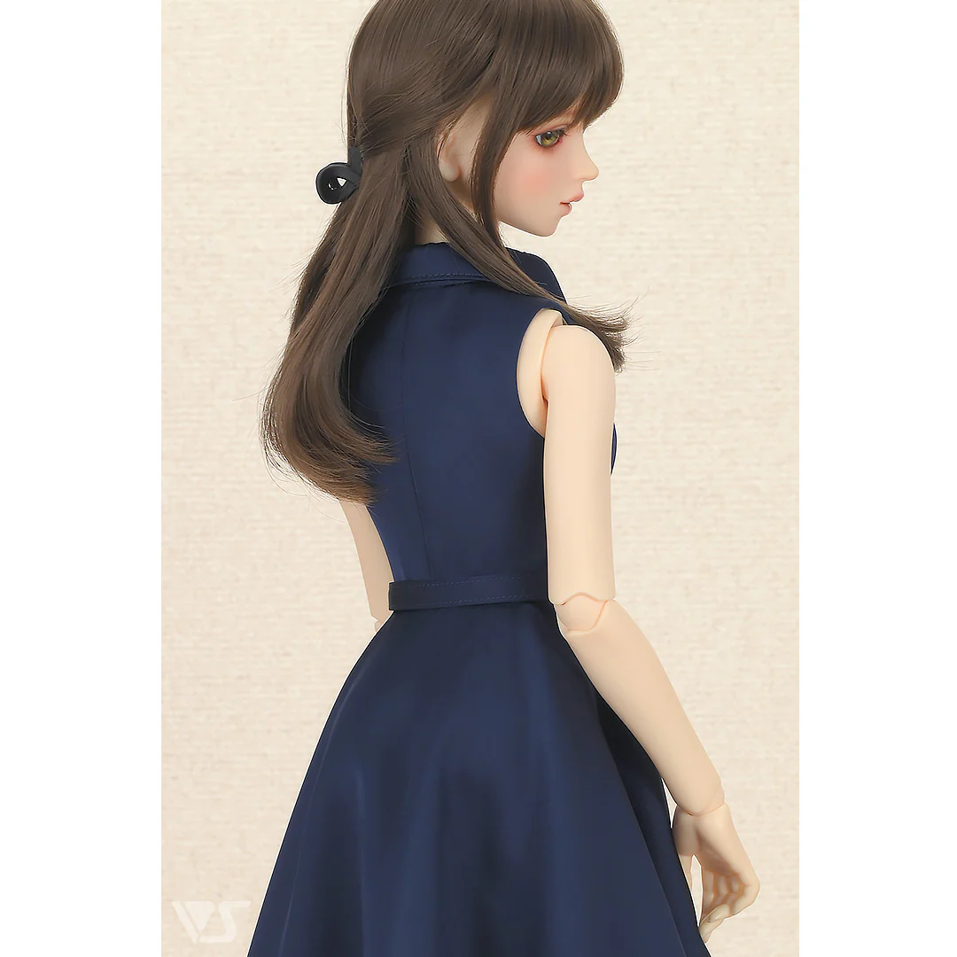 Long Shirt Dress Set (Navy) - Image 3