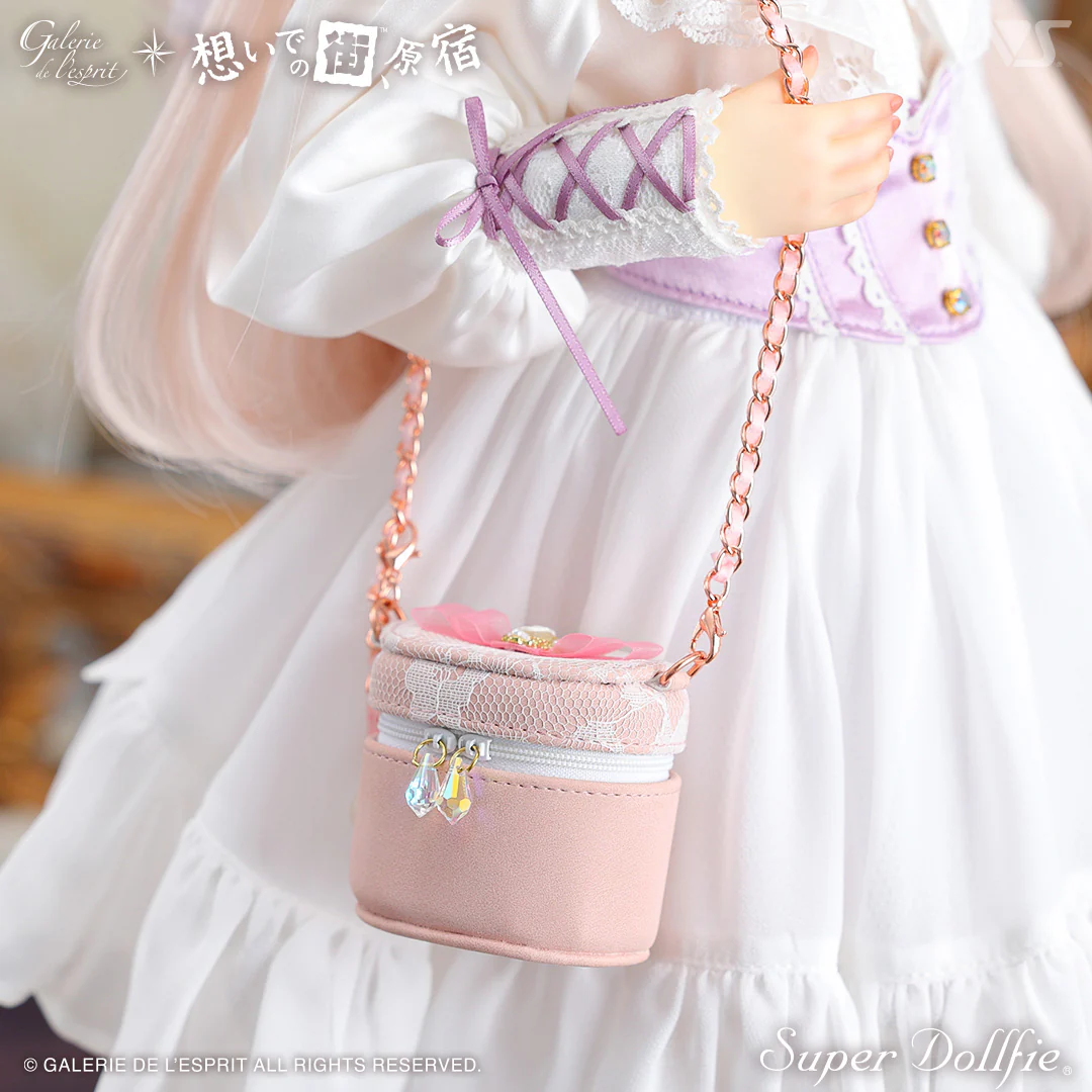 Chain Vanity Bag & Organza Lace-up Boots Set - Image 4