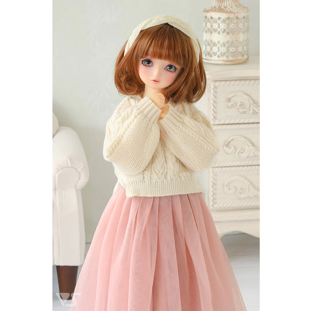 Loose Knit Sweater Set / Mini (Ivory) - Image 3