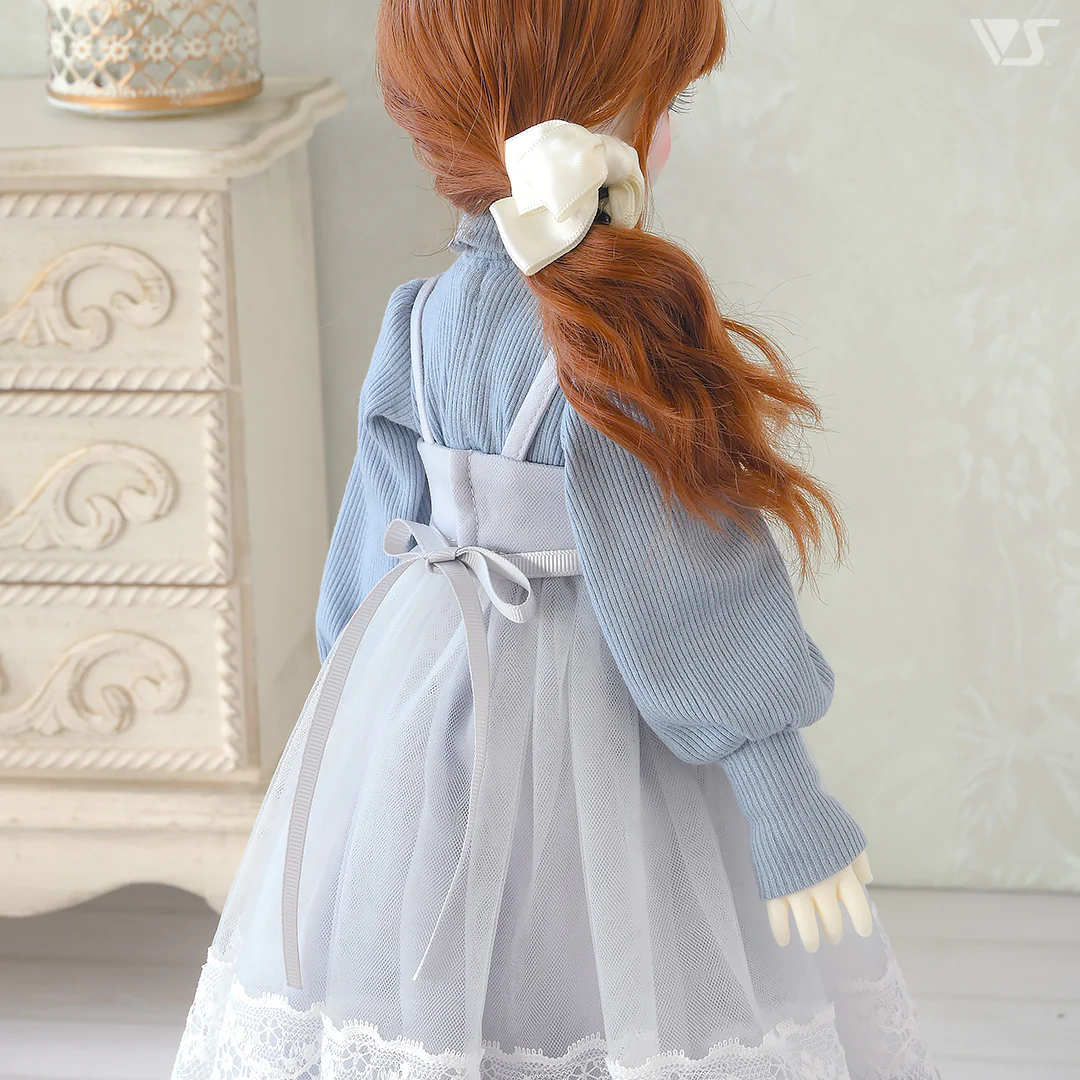 Loose Knit & Camisole Dress Set / Mini (Ice Blue) - Image 6