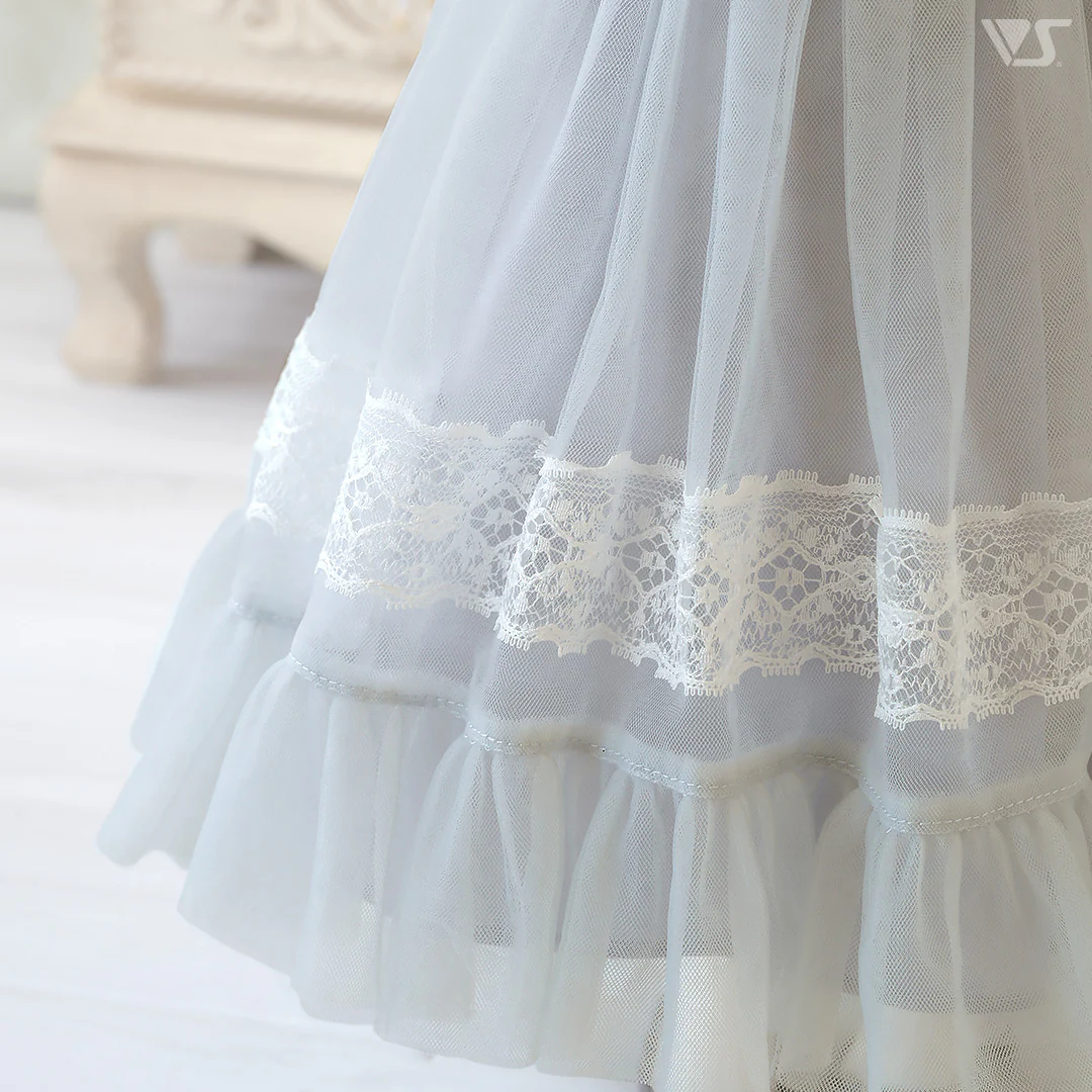 Loose Knit & Camisole Dress Set (Ice Blue) - Image 7