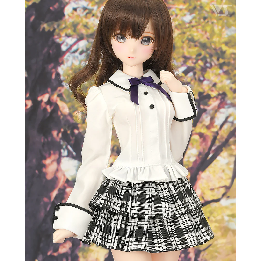 Pin Tuck Blouse (Purple Ribbon) - Image 3