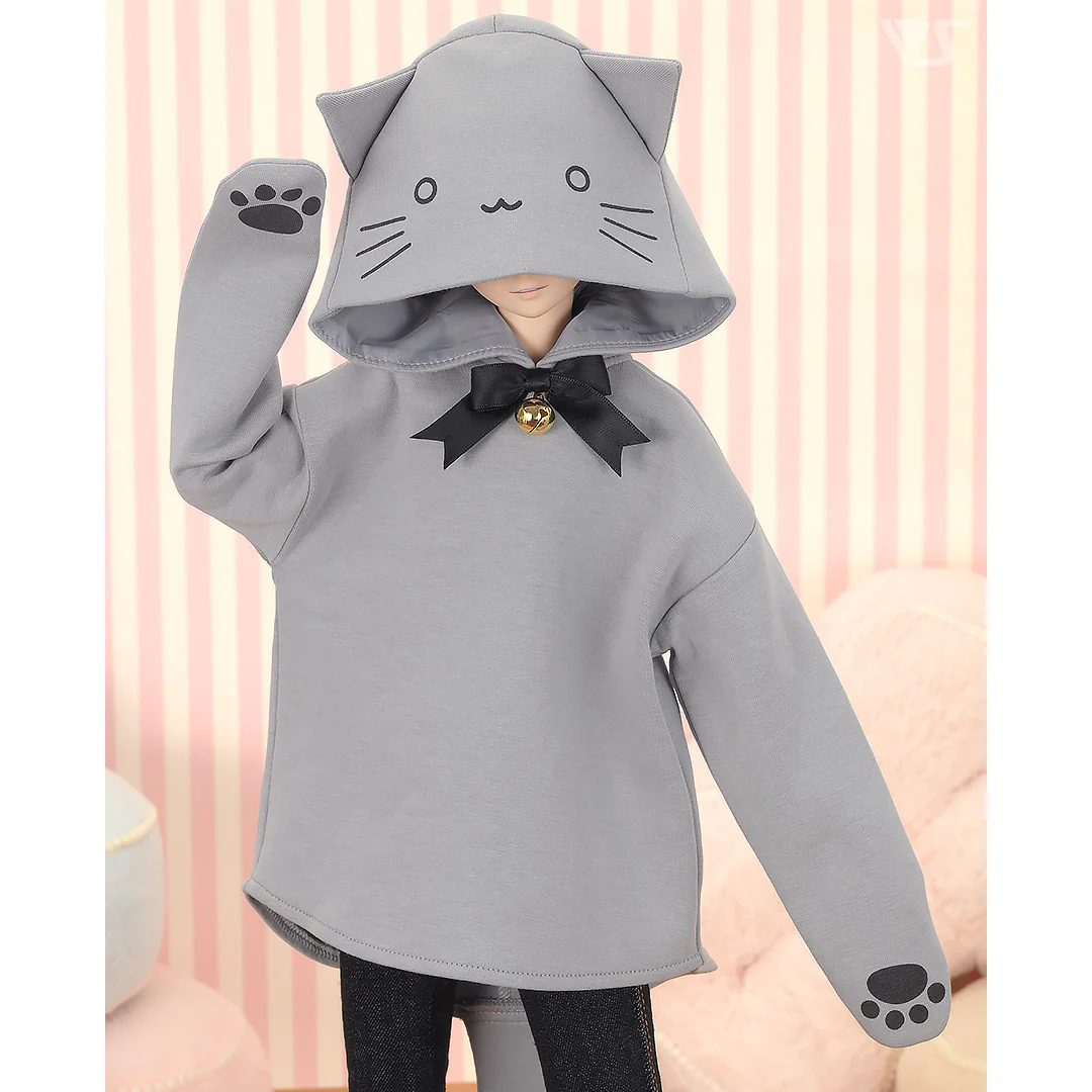 Gray Cat Hoodie - Image 3