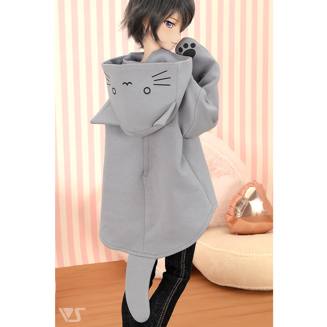 Gray Cat Hoodie - Image 4
