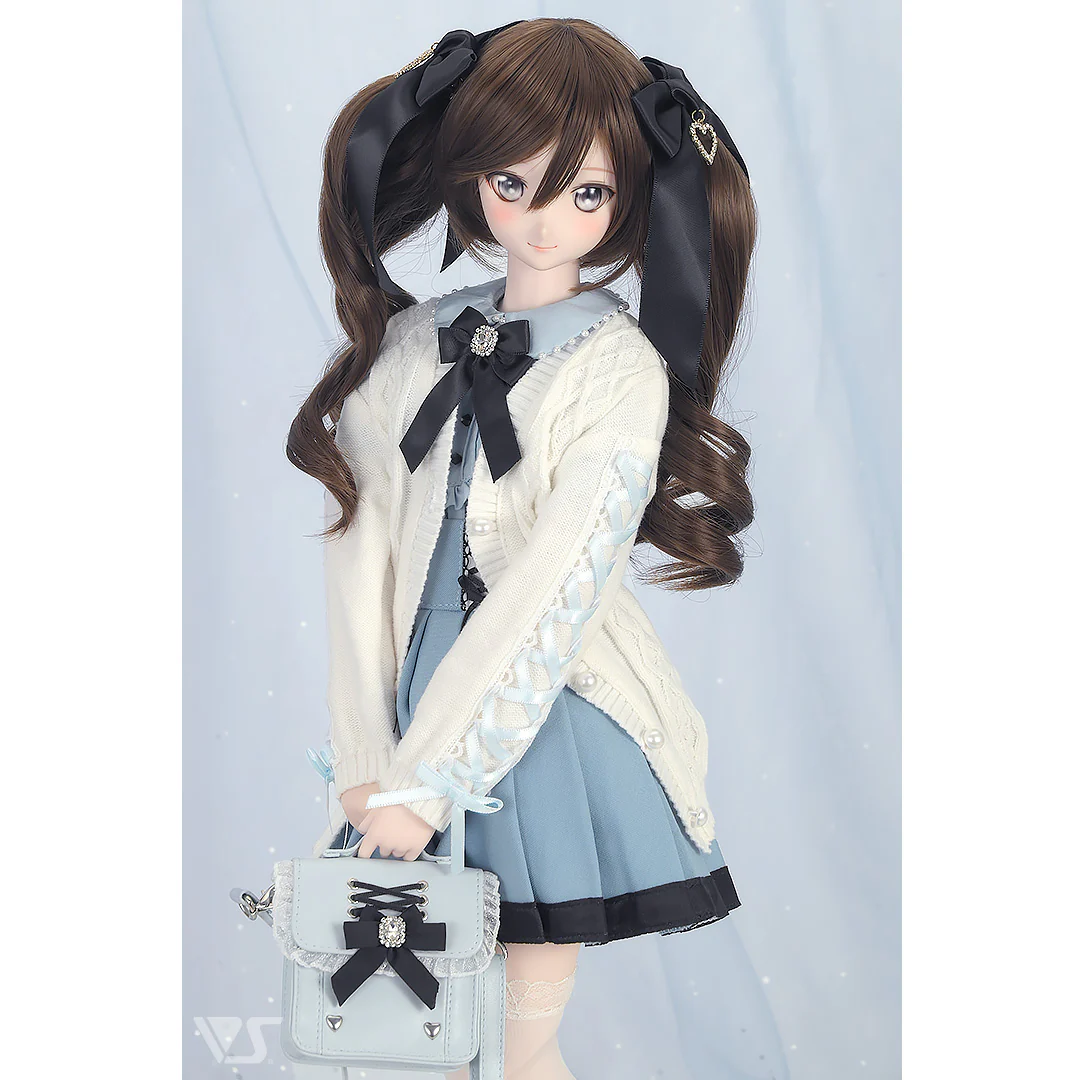 Lace-up Knit Cardigan (White) - Image 3