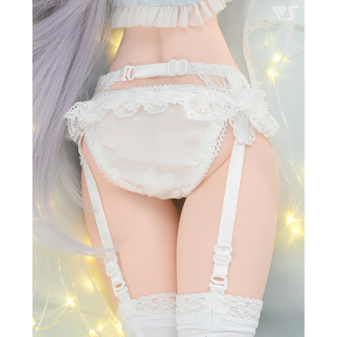 Lacy Garter Set (White) - Image 6