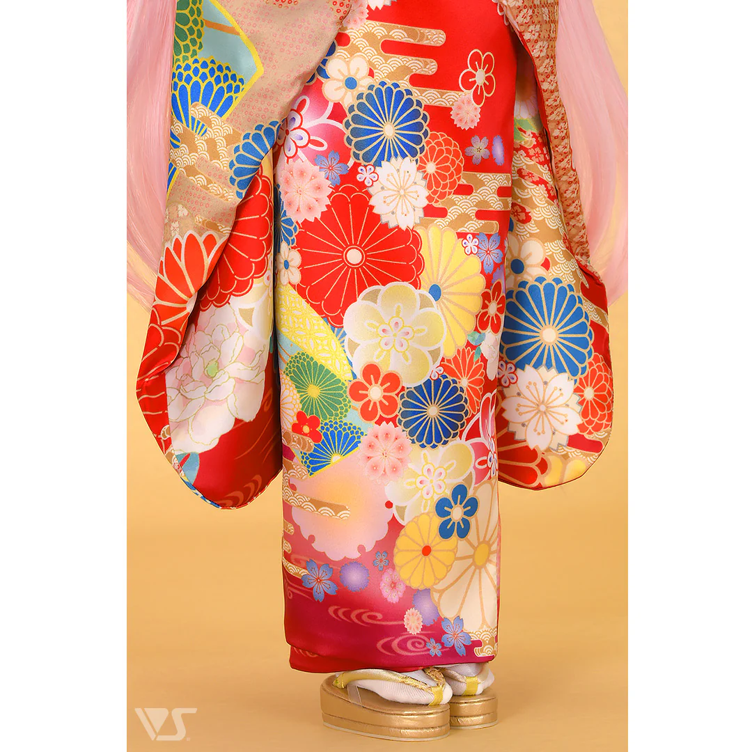 Furisode Kimono Set (Red) - Image 6