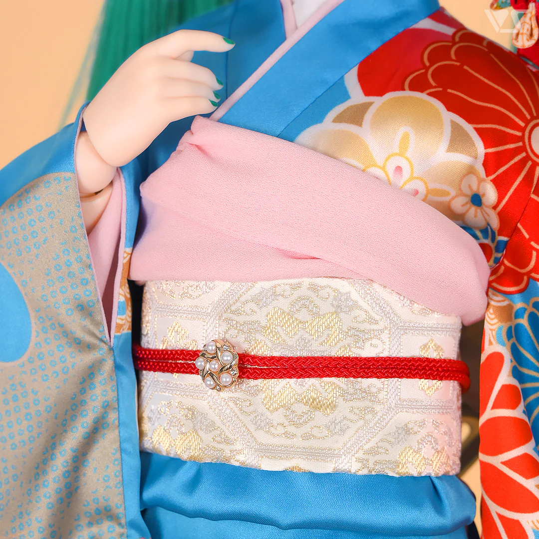 Furisode Kimono Set (Blue) - Image 5