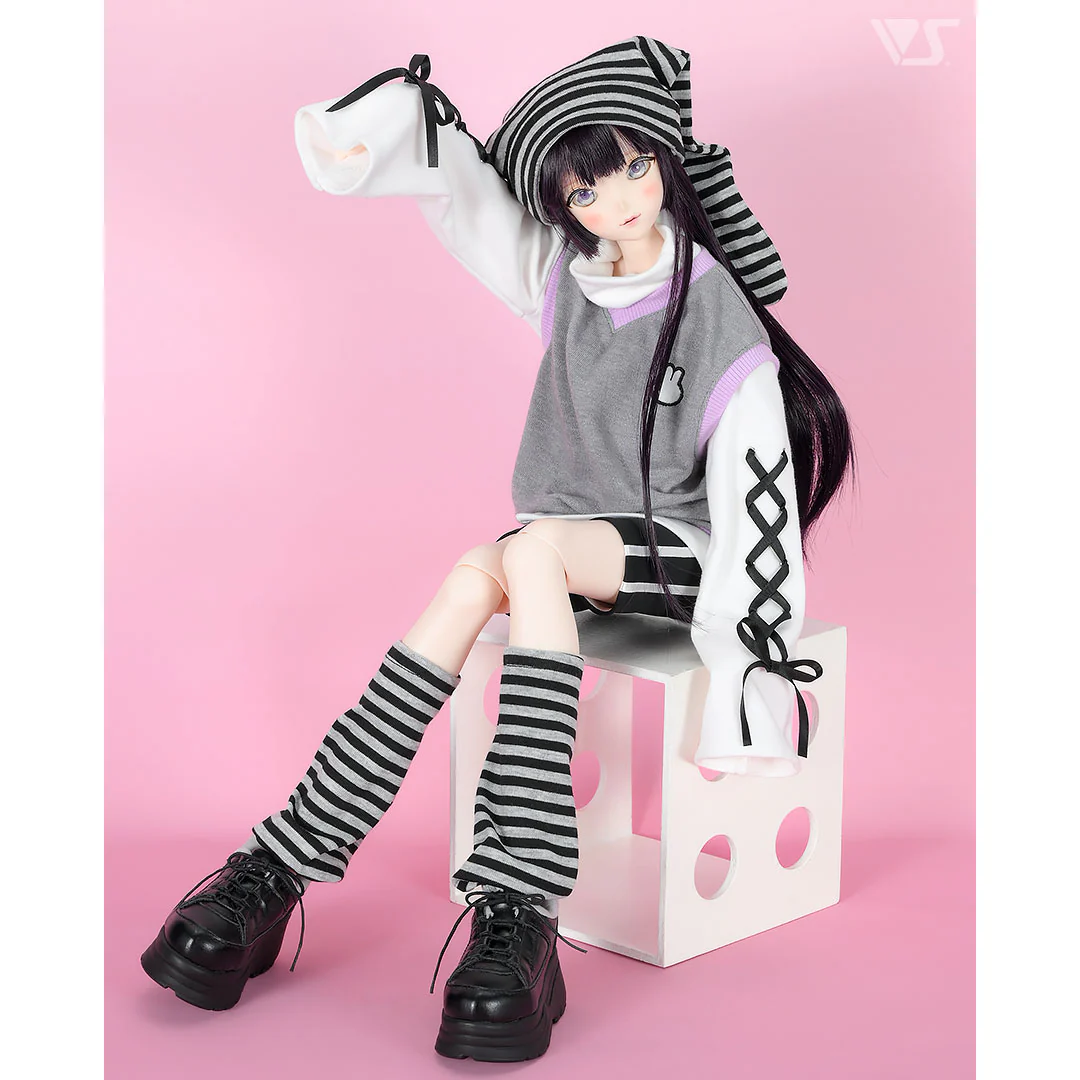 Rabbit Ears Hat & Leg Covers Set (Gray) - Image 4
