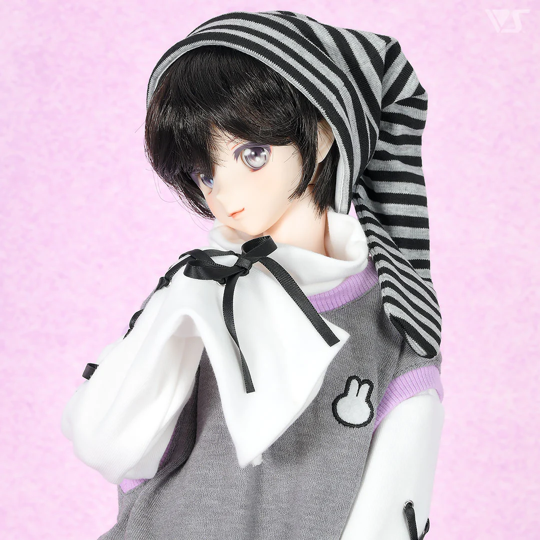 Rabbit Ears Hat & Leg Covers Set (Gray) - Image 6