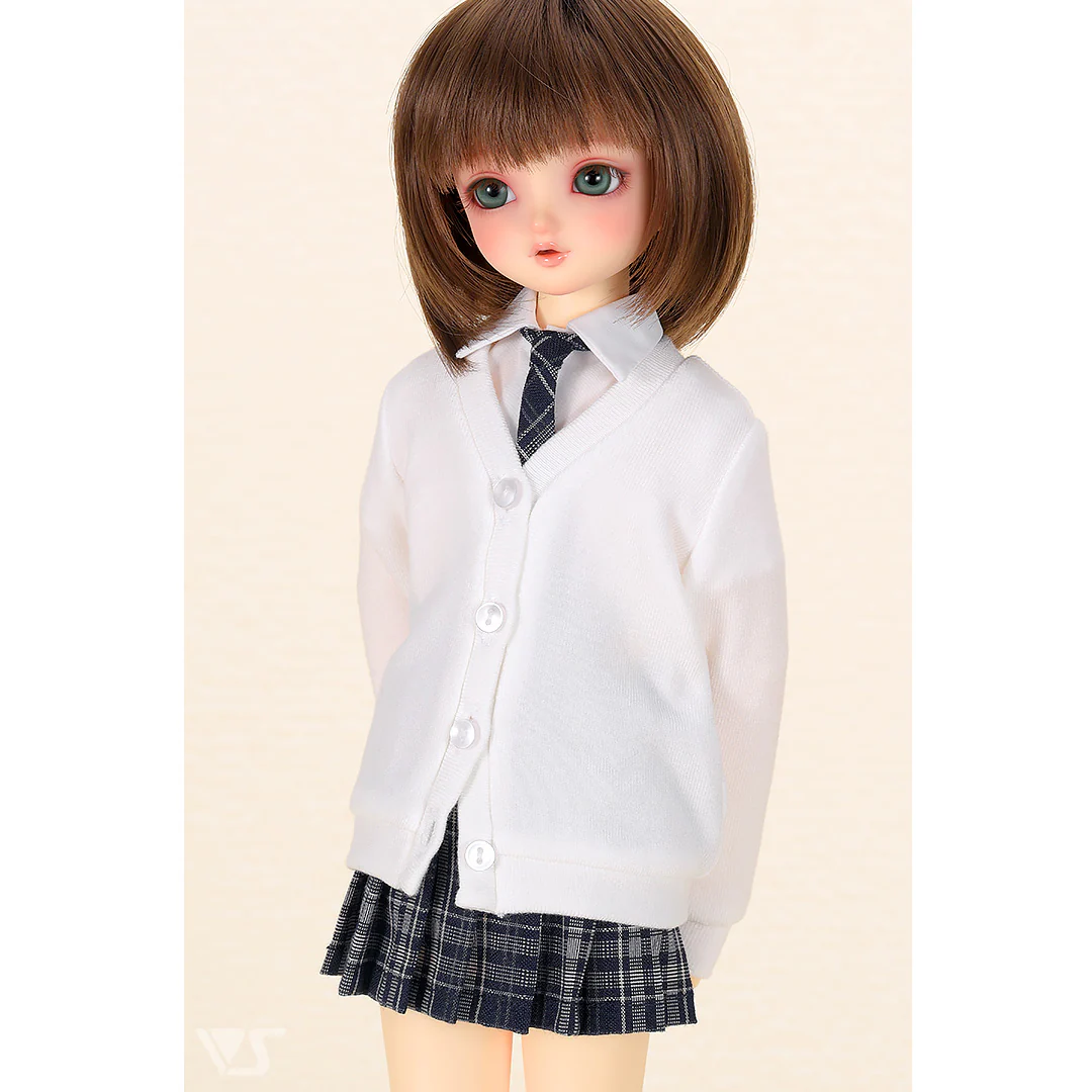 High School Girl Set / Mini (White / Navy) - Image 3
