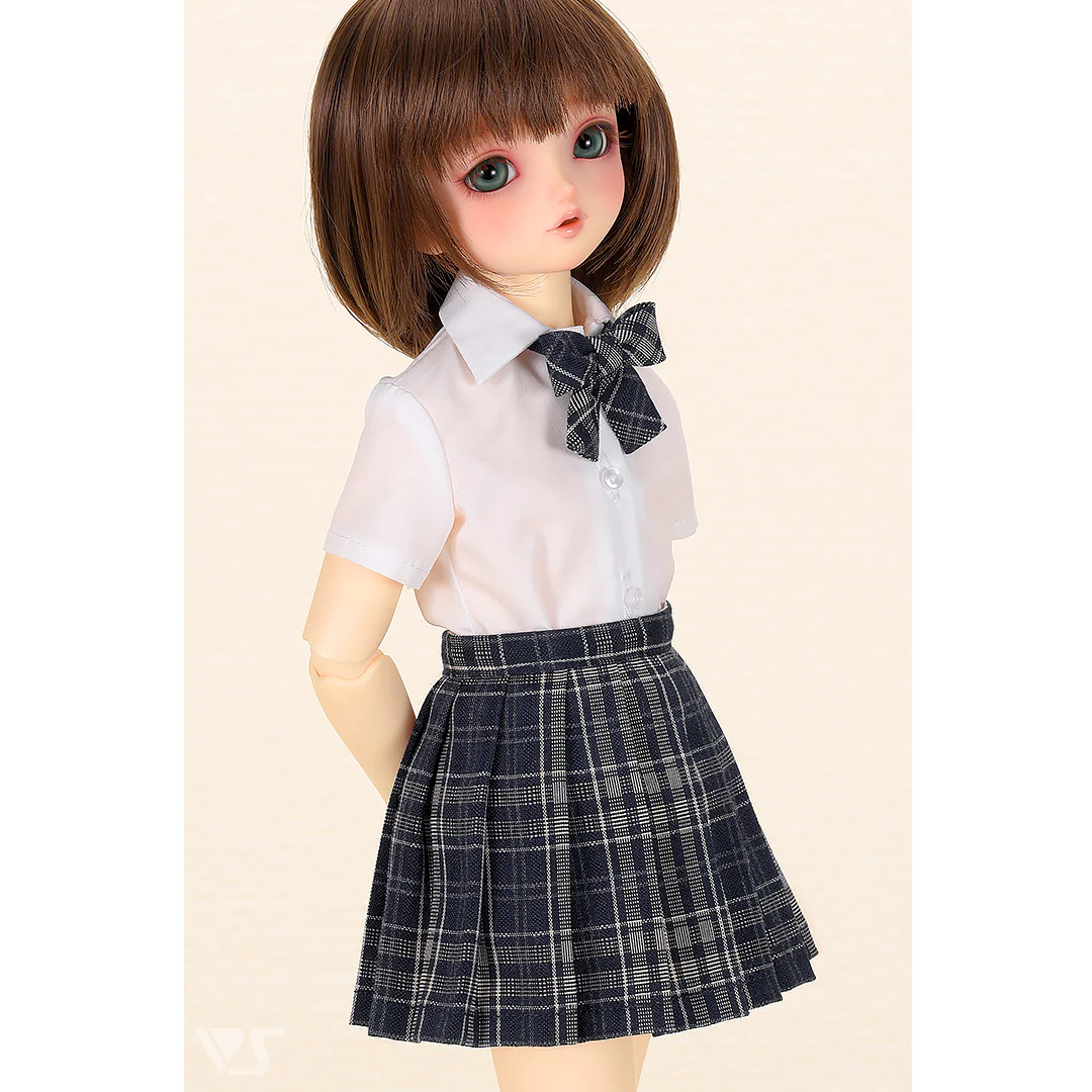 High School Girl Set / Mini (White / Navy) - Image 4