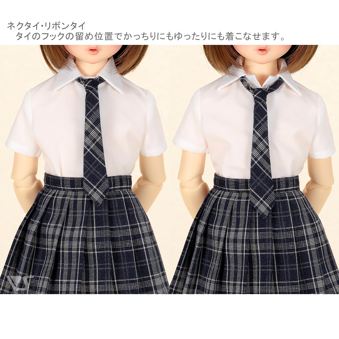 High School Girl Set / Mini (White / Navy) - Image 5