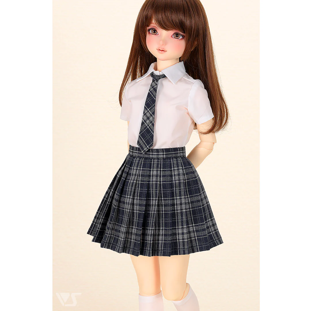 High School Girl Set (White / Navy) - Image 4