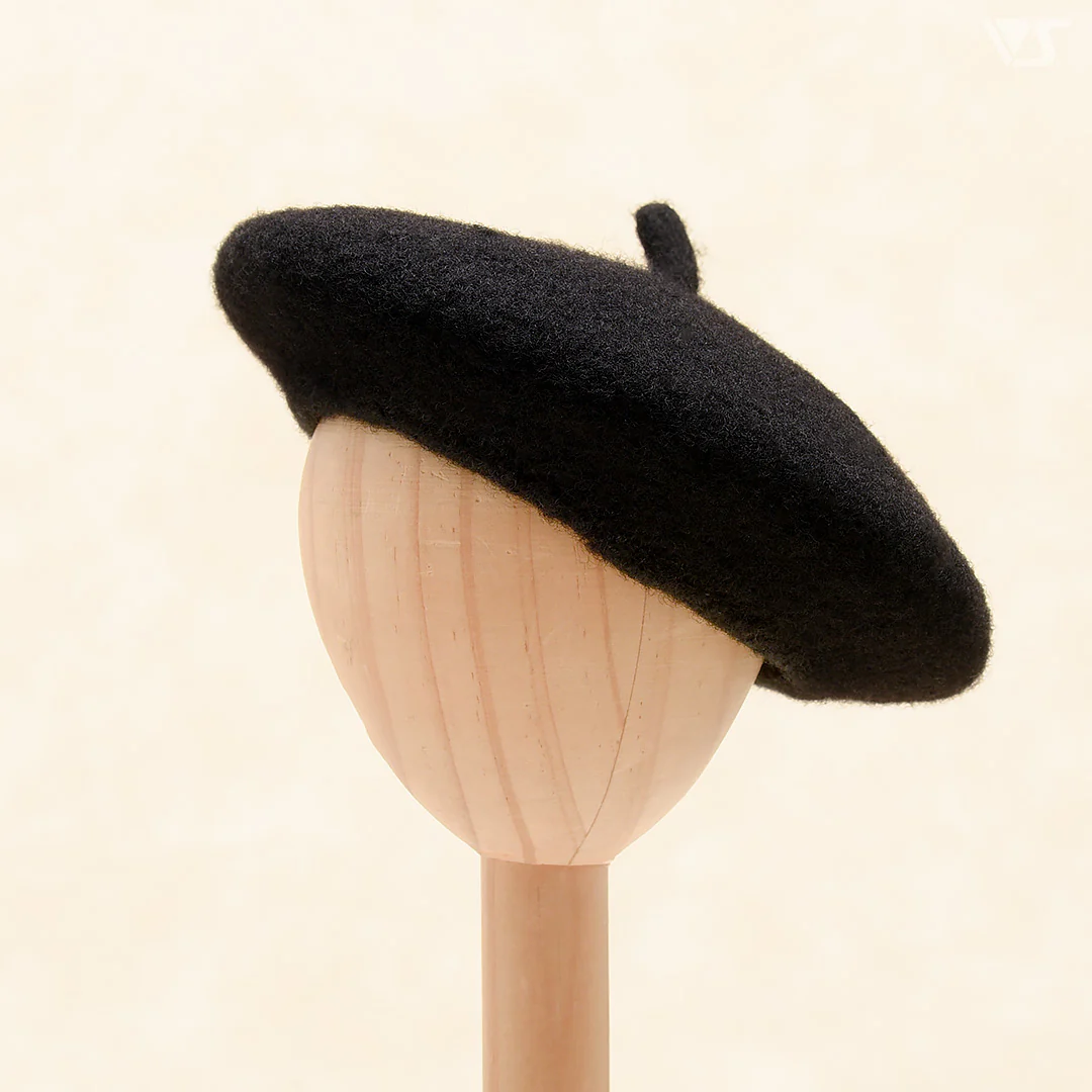 Felt Beret (Black) - Image 2
