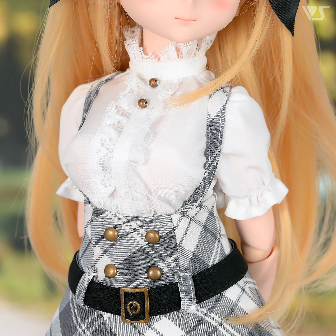 Suspender Mini Skirt Set / Chimikko & Mini (Gray) - Image 4