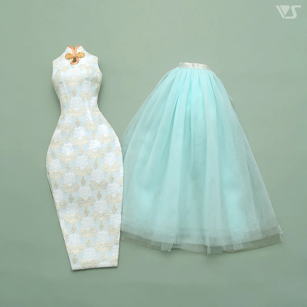 Peppermint Chinoiserie Dress (SS~M Bust) - Image 8