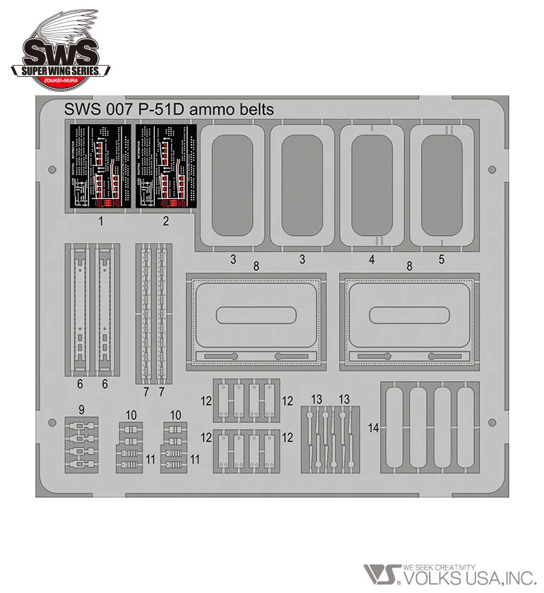 1/32 P-51D Photo-Etched Gunbay Set