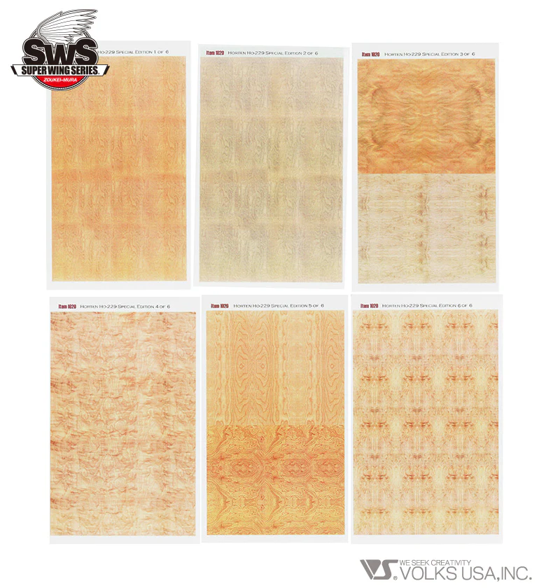1/32 Ho 229 Wood Grain Decal Set - Image 5