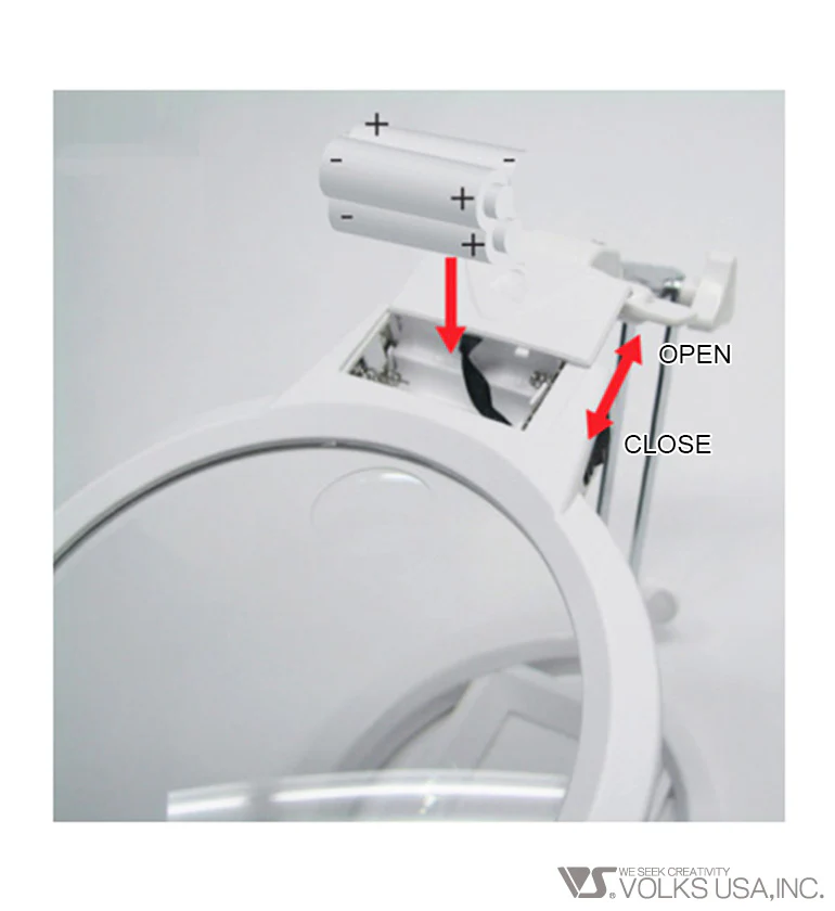 ARGOFILE Clear Stars 11 LED Foldable Stand Magnifying Glass - Image 2