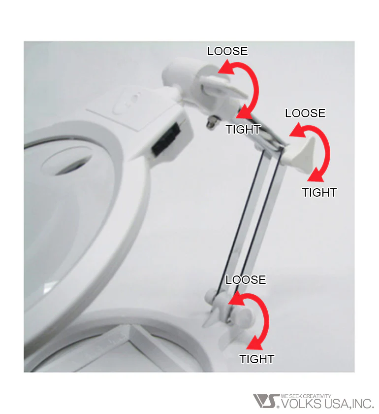 ARGOFILE Clear Stars 11 LED Foldable Stand Magnifying Glass - Image 3