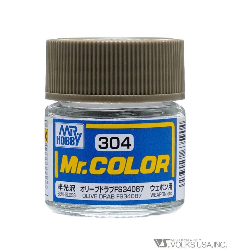 Mr. Color C304 Semi-Gloss Olive Drab FS34087