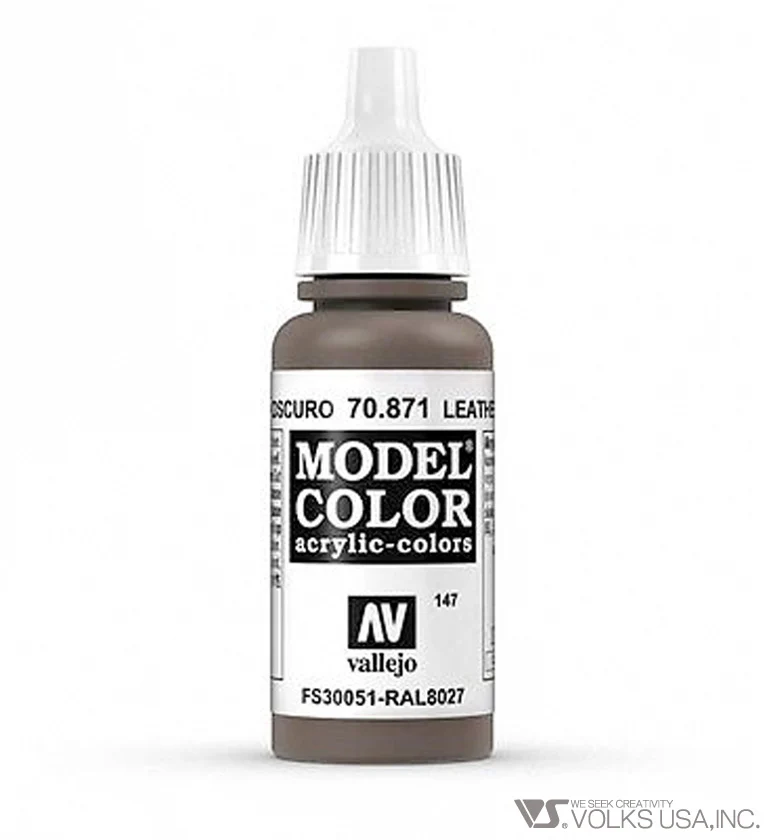 Vallejo Model Color, Leather Brown, 17ml 70871