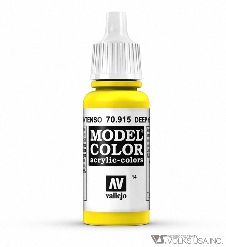 Vallejo Model Color, Deep Yellow, 17ml 70.915